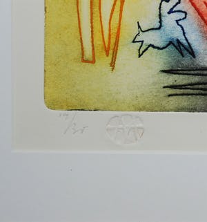 Ad Arma - ets - oplage 35 - ingelijst - incl catalogus kopen? Bied vanaf 60!