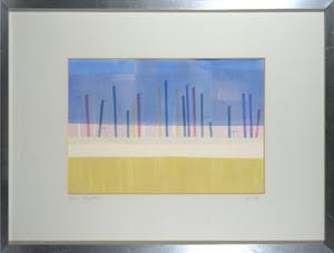 Harr Scheffer - Gouache, Haven Lelystad - Ingelijst kopen? Bied vanaf 1!