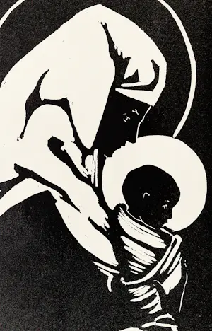 Paul van Eeden - Mooie monochrome jaren 50 Lithografie "Madonna" potloodgesigneerd kopen? Bied vanaf 35!