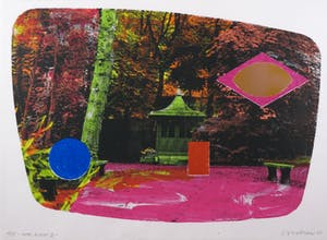 Jelis van Dolderen - Zeefdruk, Hotel Ripotot II - Ingelijst kopen? Bied vanaf 1!