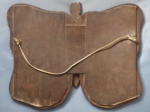 Curiosa - Antieke Vlinderspiegel uit de jaren 30 | Spiegels / Eikenhout | Nederlands kopen? Bied vanaf 1!