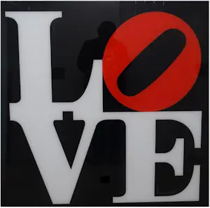 Robert Indiana - Plexiglas plaat met LOVE kopen? Bied vanaf 250!