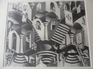 M.C. Escher - Litho, Convex en Concaaf kopen? Bied vanaf 70!