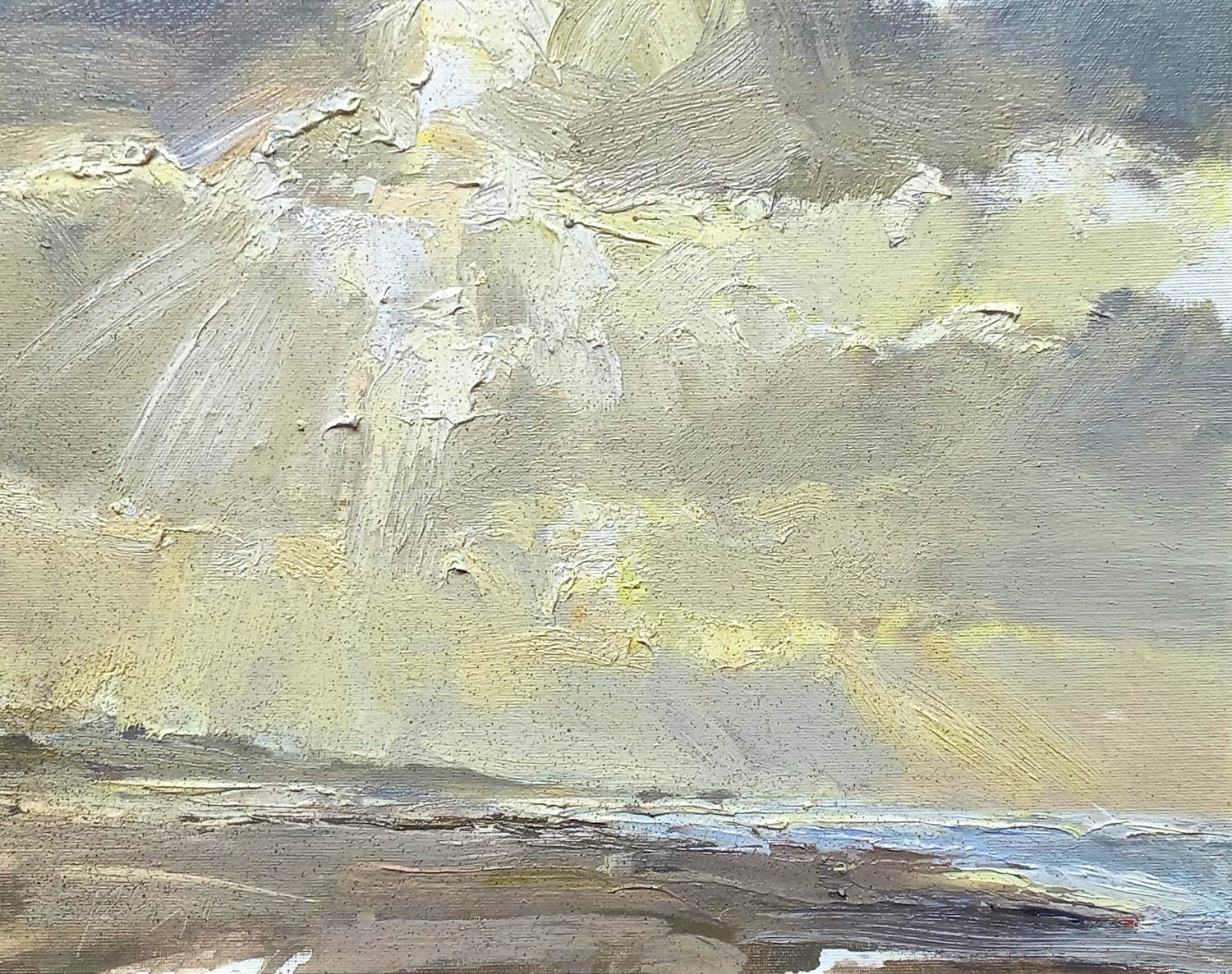 Roos Schuring - 9 Beaufort But Sunny, olieverf op canvasboard (mooi ingelijst) verkocht voor € 295!