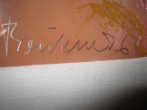 Rik van Bentum - mixed techniek abstract kopen? Bied vanaf 400!