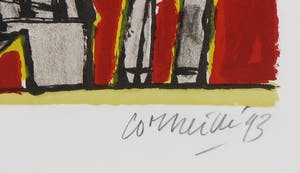 Corneille - Zeefdruk, Hommage aan Anton Rooskens - Ingelijst kopen? Bied vanaf 120!