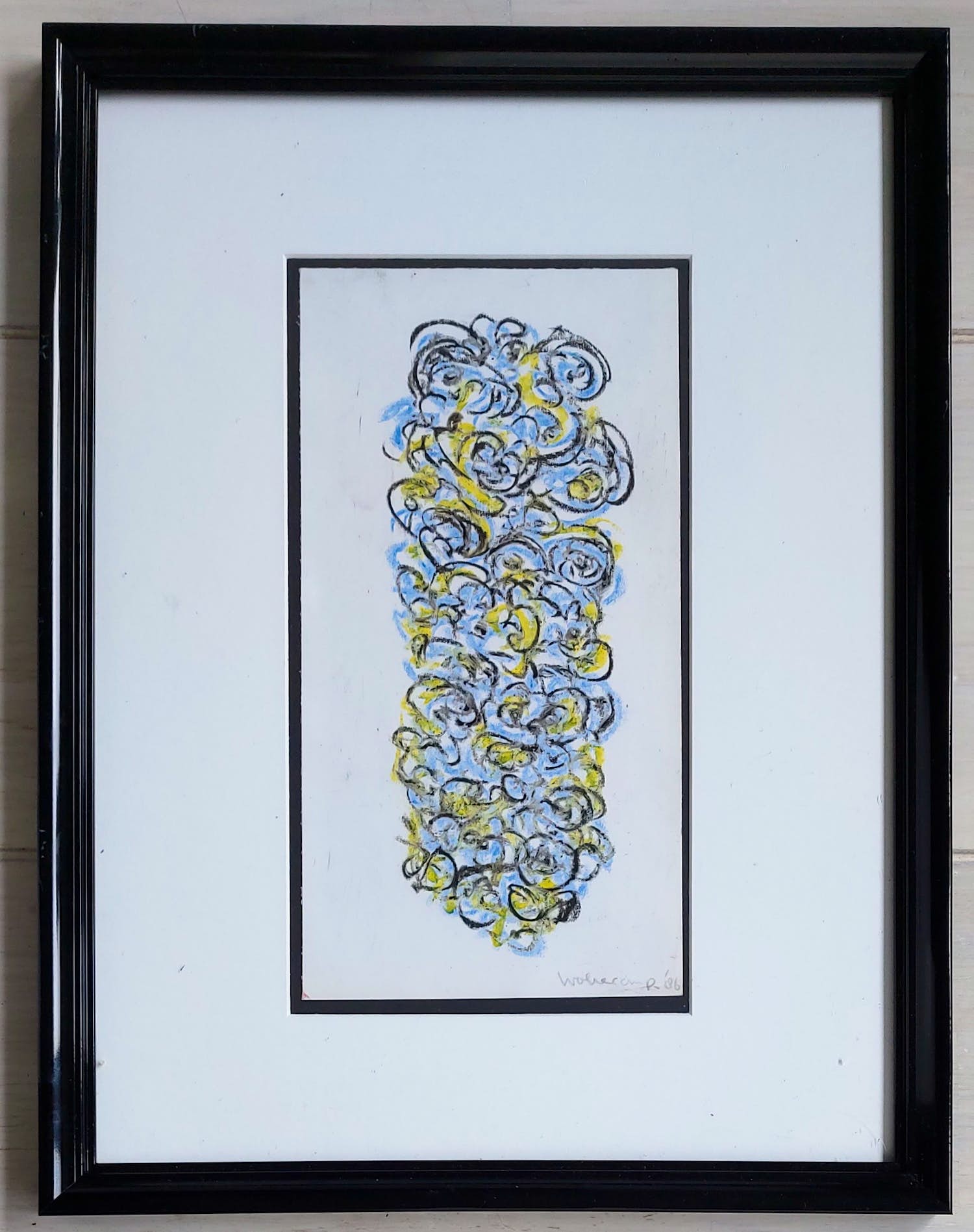 Theo Wolvecamp - Abstracte compositie verkocht voor € 350!