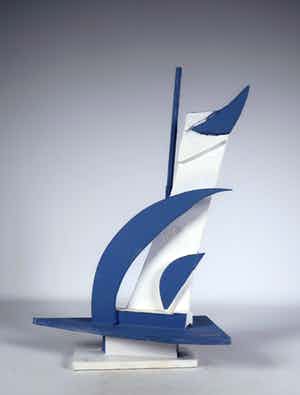 Paul Overhaus - Acryl op hout, Zeil verkocht voor € 50!