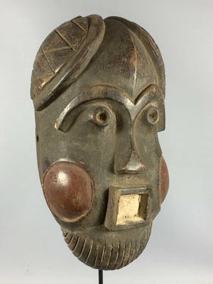 Mambila - 200375 - Rare & Old Tribal used African Mambila mask - Cameroon. kopen? Bied vanaf 45!