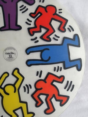 Keith Haring - 4x Placemat – 2002 – doorsnede 33,5 cm kopen? Bied vanaf 10!