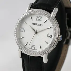 Zwitsers Mercury Diamond dames horloge kopen? Bied vanaf 390!