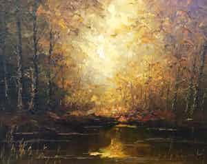 Jan Bevort - C2981 - Bosgezicht in de herfst verkocht voor € 100!