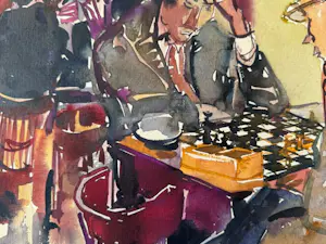 Visser Sjoerd - Schakers in café kopen? Bied vanaf 75!