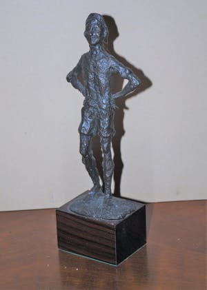 Carel Kneulman - het Lieverdje - brons - hoogte 16.5 cm - incl. kunstboek kopen? Bied vanaf 275!