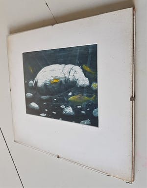 Niet of onleesbaar gesigneerd - Nijlpaard kopen? Bied vanaf 1!