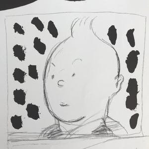 Reinier Lucassen - Gesigneerde litho - "KUIFJE" - 1966 - 22/50 - zelden aangeboden! kopen? Bied vanaf 75!