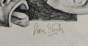 Lou Strik - Litho, Fantasielandschap kopen? Bied vanaf 1!