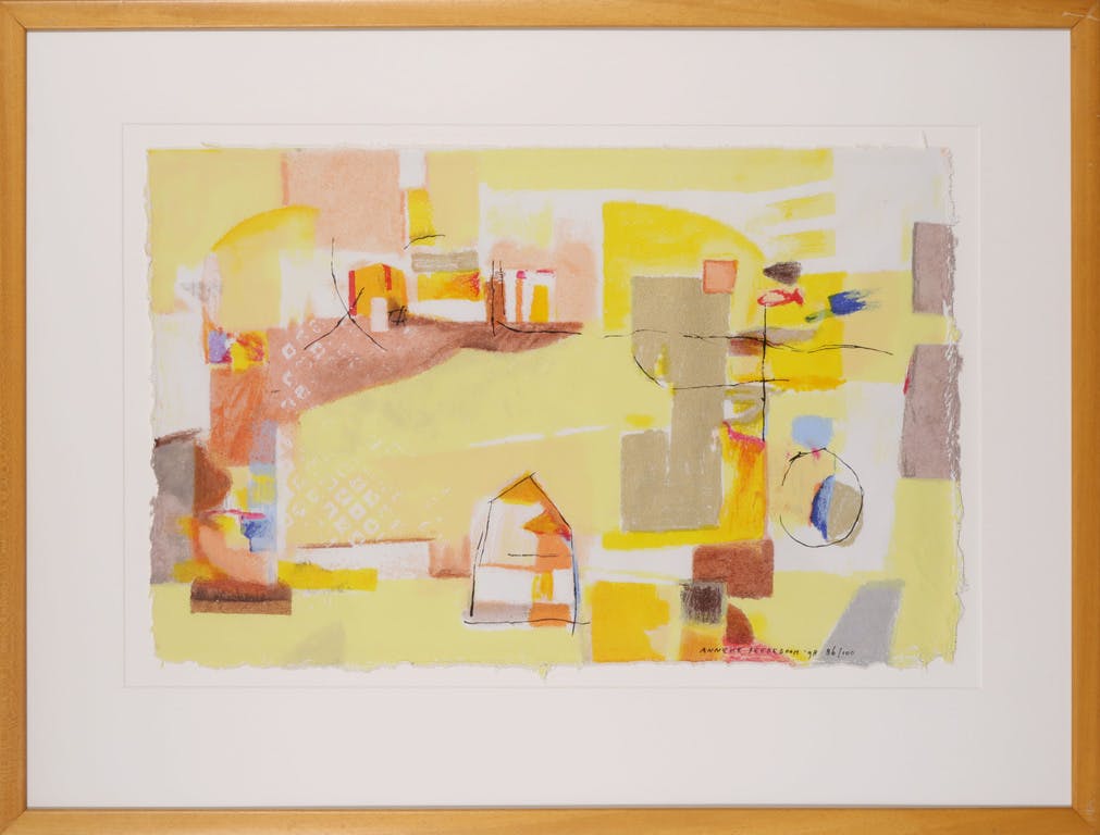 Anneke Peereboom - Anneke Peereboom: Zeefdruk, Luce del Giorno I - Ingelijst kopen? Bied vanaf 35!