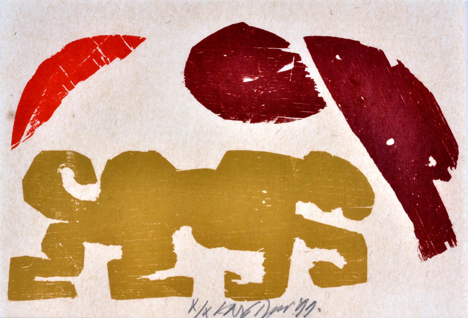 Carel Visser - Houtsnede - Gesigneerd - 21x30 cm - n° X/X - 1999 kopen? Bied vanaf 350!