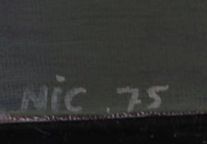 Frans Nicolai - Acryl op doek, Meisje op bordes - Ingelijst kopen? Bied vanaf 100!