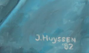 J. Huyssen - Olieverf op doek, Visser - Ingelijst kopen? Bied vanaf 100!
