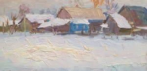 Nickolay Ivanovich Eltyshev - Dorp in de winter kopen? Bied vanaf 25!