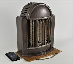 Curiosa - Vintage elektrische kachel merk Solar stijl Art Deco ca 1950 kopen? Bied vanaf 1!