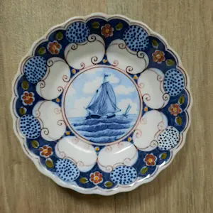 Koninklijke Tichelaar Makkum - Maritiem schoteltje kopen? Bied vanaf 1!