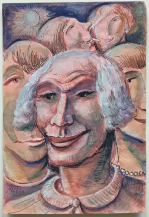 Alexander Gerhardus Dieperink - 3 stuks gesigneerde Gouache kopen? Bied vanaf 59!