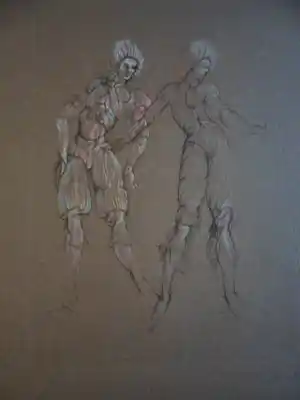 Leonor Fini - Ets, Titel, Scène de Théâtre vendu pour 45€ !