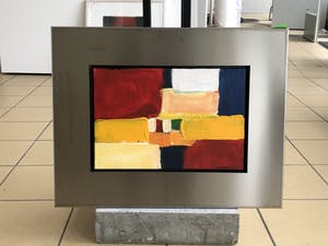 Ron van der Werf - zonder titel met RVS-lijst kopen? Bied vanaf 295!