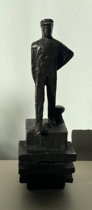 Jaap Hartman - Bronzen beeld "Binnenschipper" kopen? Bied vanaf 100!