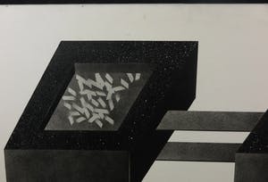 Inez Vandeghinste - Acryl op doek, Observatie (Groot) kopen? Bied vanaf 35!