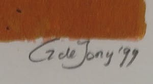 Cor de Jong - Zeefdruk, Het voorteken - Ingelijst kopen? Bied vanaf 1!