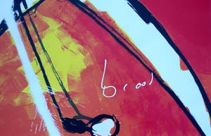 Herman Brood - Zeefdruk op linnen: "golf" kopen? Bied vanaf 599!