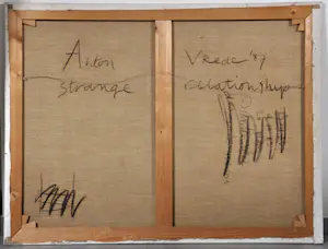 Anton Vrede - Strange relationship - Olie op doek - Gesigneerd - 95x125 cm - 1987 kopen? Bied vanaf 250!