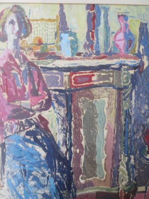 Cornelis Kievit - (1916-1966) Interieur 1960 kopen? Bied vanaf 167!