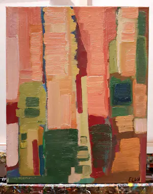 Elva Polyakova - Tulips in een abstract spiegel kopen? Bied vanaf 199!