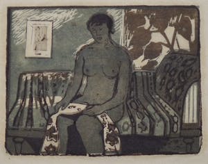 Otto B. de Kat - Zittende vrouw op sofa kopen? Bied vanaf 95!