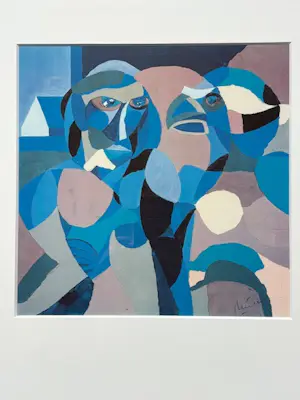 Frans Nielen - Geen titel, afbeelding man met papegaai kopen? Bied vanaf 75!