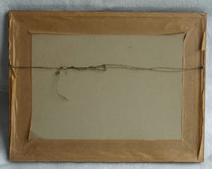 Niet of onleesbaar gesigneerd - Ingelijste gouache op zijde, Japan? China? , Jachttafereel kopen? Bied vanaf 1!