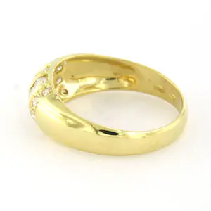 18k geelgouden ring met briljant geslepen diamant tot. 0.40ct kopen? Bied vanaf 375!