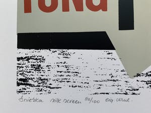 Hilde Mohring - kleurenzeefdruk - 'Śnieżka' - 1978 (Eigen druk) kopen? Bied vanaf 70!