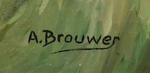 A. Brouwer - Olieverf op doek, Stilleven - Ingelijst (Groot) kopen? Bied vanaf 1!