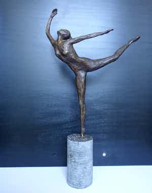 Brons (Onbekend) - Ballerina in brons , fraai beeld! verkocht voor € 150!