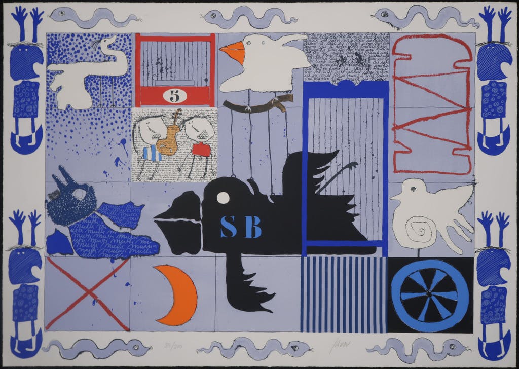 Christian Silvain - Christian Silvain: Zeefdruk, L'Oiseau Noir kopen? Bied vanaf 35!