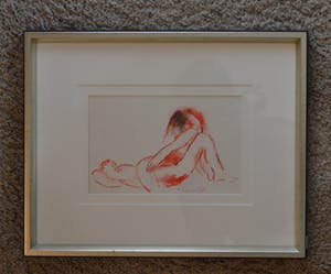 Frans Schuursma - Vrijend koppel - gesigneerde potloodtekening kopen? Bied vanaf 1!