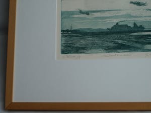 Huub Scheres - Ets , Aankomst in de avond – gesigneerd & ingelijst – 1979 – nr 2 van 10 kopen? Bied vanaf 10!