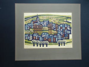 Akke Sins - JEKERDAL II // KLEURENLINOSNEDE VAN AKKE SINS kopen? Bied vanaf 50!