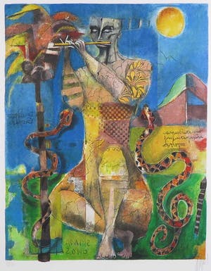 Astrid Engels - Litho, Adam's Song - Ingelijst kopen? Bied vanaf 50!